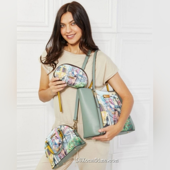 Nicole Lee Set Nicole Lee Akiko La Belleza Satchel Handbag With